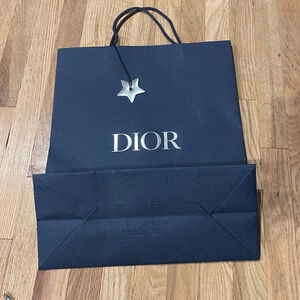 DIOR Authentic Gift Shopping Bag Blue SIZE 15 1/2 x 18in